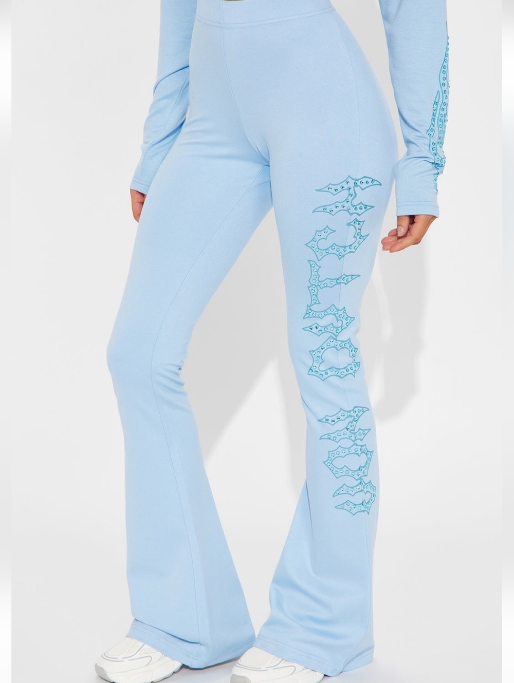Von Dutch Fire Racer Rhinestone Flared Pant